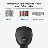 Inateck BCST-33 Barcodescanner-Unterstützt verschiedene Arten von 1D-Barcodes