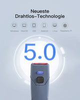 BCST-40 1D/2D Barcodescanner, Bluetooth 5.0, 30m Reichweite, Taschenscanner, Displayscannen - Inateck Office DE