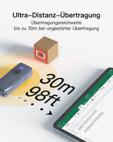 BCST-40 1D/2D Barcodescanner, Bluetooth 5.0, 30m Reichweite, Taschenscanner, Displayscannen - Inateck Office DE