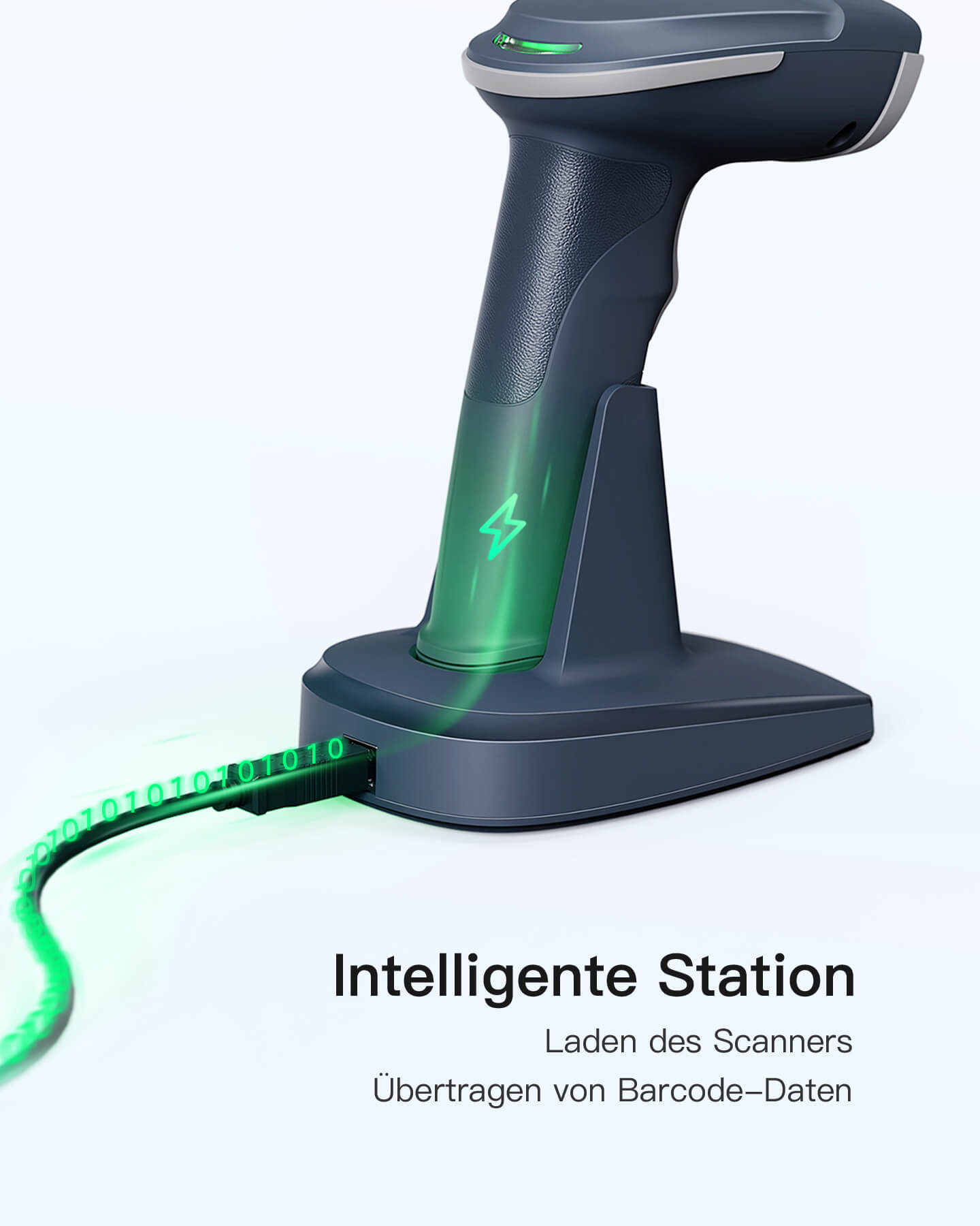 ScanAvenger Draadloze Draagbare 1D&2D met Standaard Bluetooth Barcodescanner: 3-in-1 vibratie, oplaadbaar scanpistool voor voorraadbeheer handheld, USB-streepjescode/QR-lezer (met Next Gen-standaard ScanAvenger Draadloze Draagbare 1D&2D met Standaard Bluetooth Barcodescanner: 3-in-1 vibratie, oplaadbaar scanpistool voor voorraadbeheer handheld, USB-streepjescode/QR-lezer (met Next Gen-standaard