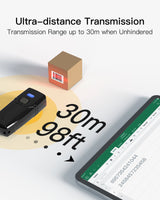 BCST-41 1D Barcodescanner, Bluetooth 5.0, 30m Reichweite, Taschenscanner, Displayscannen - Inateck Official DE