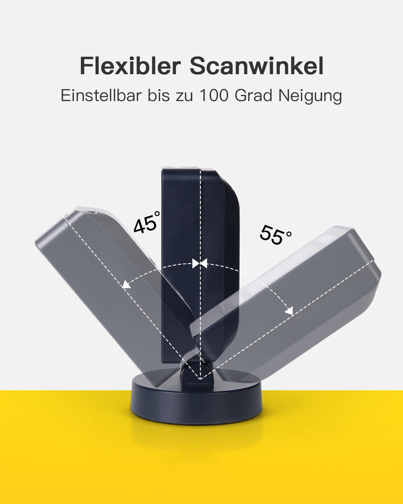 BCST-81 1D/2D Barcodescanner, QR Code Scanner omnidirektionaler - Inateck Office DE