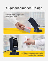 BCST-81 1D/2D Barcodescanner, QR Code Scanner omnidirektionaler - Inateck Office DE