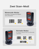 BCST-81 1D/2D Barcodescanner, QR Code Scanner omnidirektionaler - Inateck Office DE