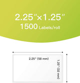 Selbstklebend Etiketten 6 x 3 cm, Adressetiketten, Haushaltsetiketten, BPA/BPS-frei, 1500 Etiketten × 6 Rollen TP02002-6 - Inateck Official DE