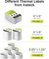 Selbstklebend Etiketten 6 x 3 cm, Adressetiketten, Haushaltsetiketten, BPA/BPS-frei, 1500 Etiketten × 6 Rollen TP02002-6 - Inateck Official DE