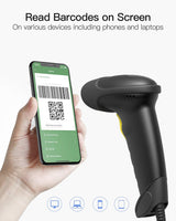 BCST-51 1D/2D Barcodescanner, kabelgebunden, Displayscannen - Inateck Official DE