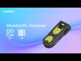 BCST-42 1D/2D Barcodescanner, Bluetooth 5.0, 40m Reichweite, Taschenscanner, Grün