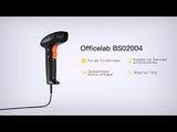 Officelab BS02004 1D Barcodescanner, Bildschirmscannen