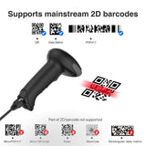 Barcodescanner für 2D-Codes mit USB-Kabel, auch zum Displayscannen - BS02001 - Inateck Official DE