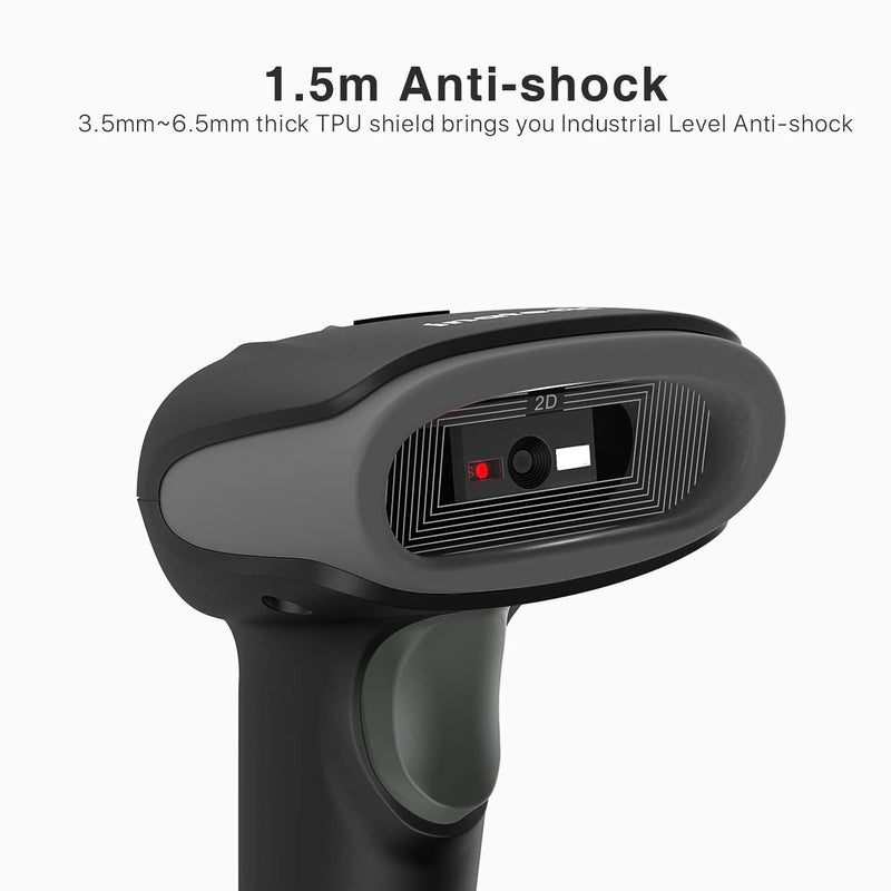 Barcodescanner für 2D-Codes mit USB-Kabel, auch zum Displayscannen - BS02001 - Inateck Official DE